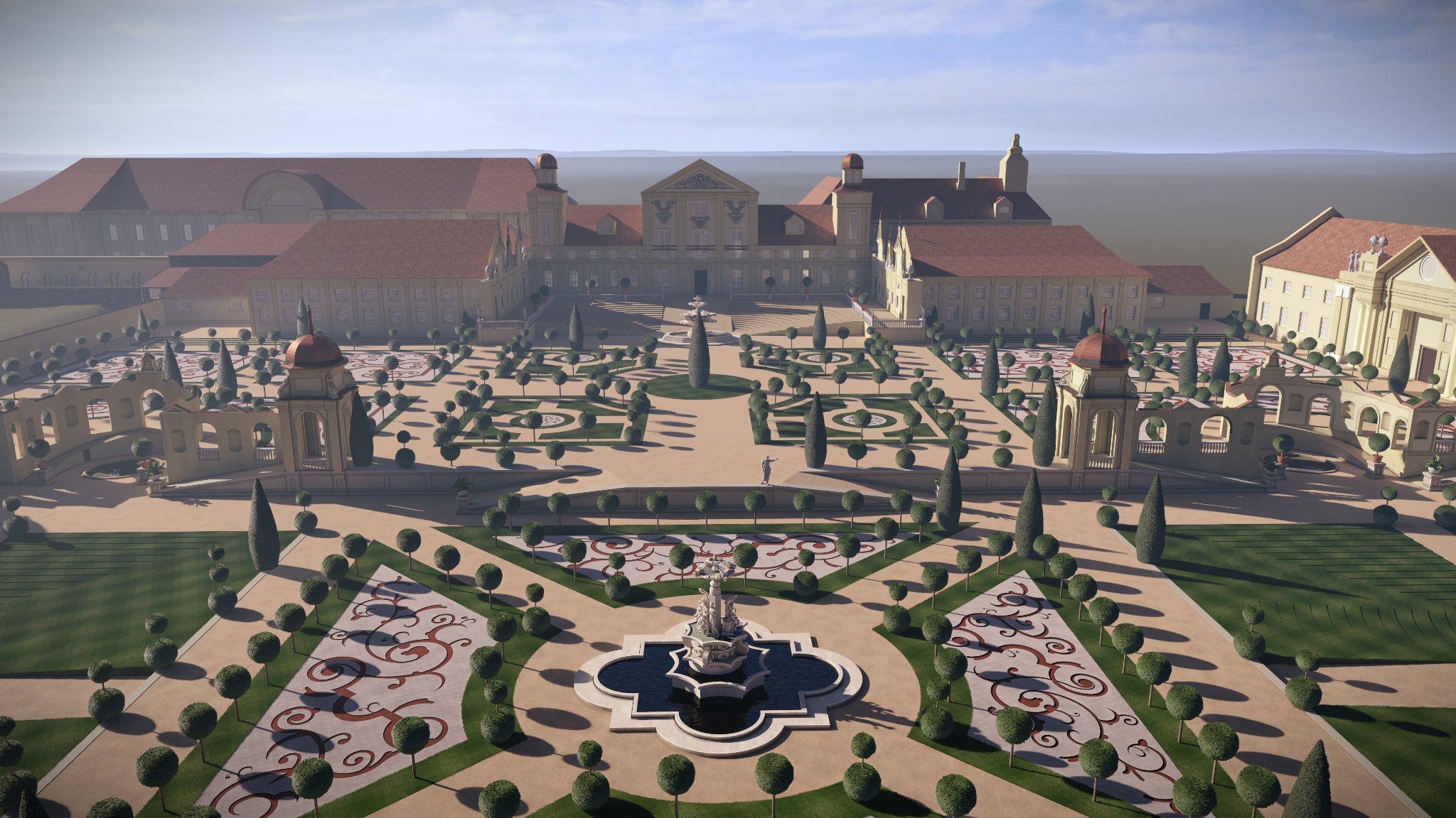 Lednice – 3D rekonstrukce historické zámecké zahrady